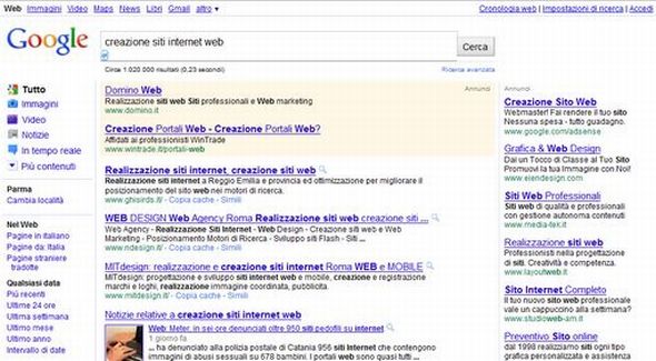pubblicità google